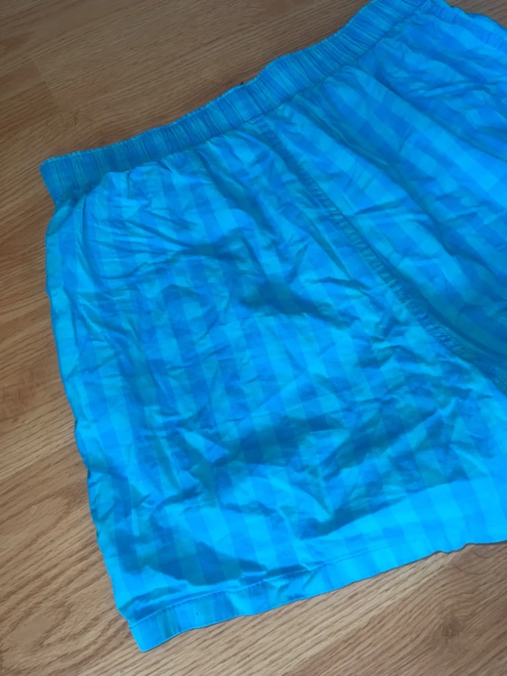 American Eagle Blue Checkered Boxer Shorts Size Medium